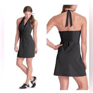 Black Athleta Halter Dress